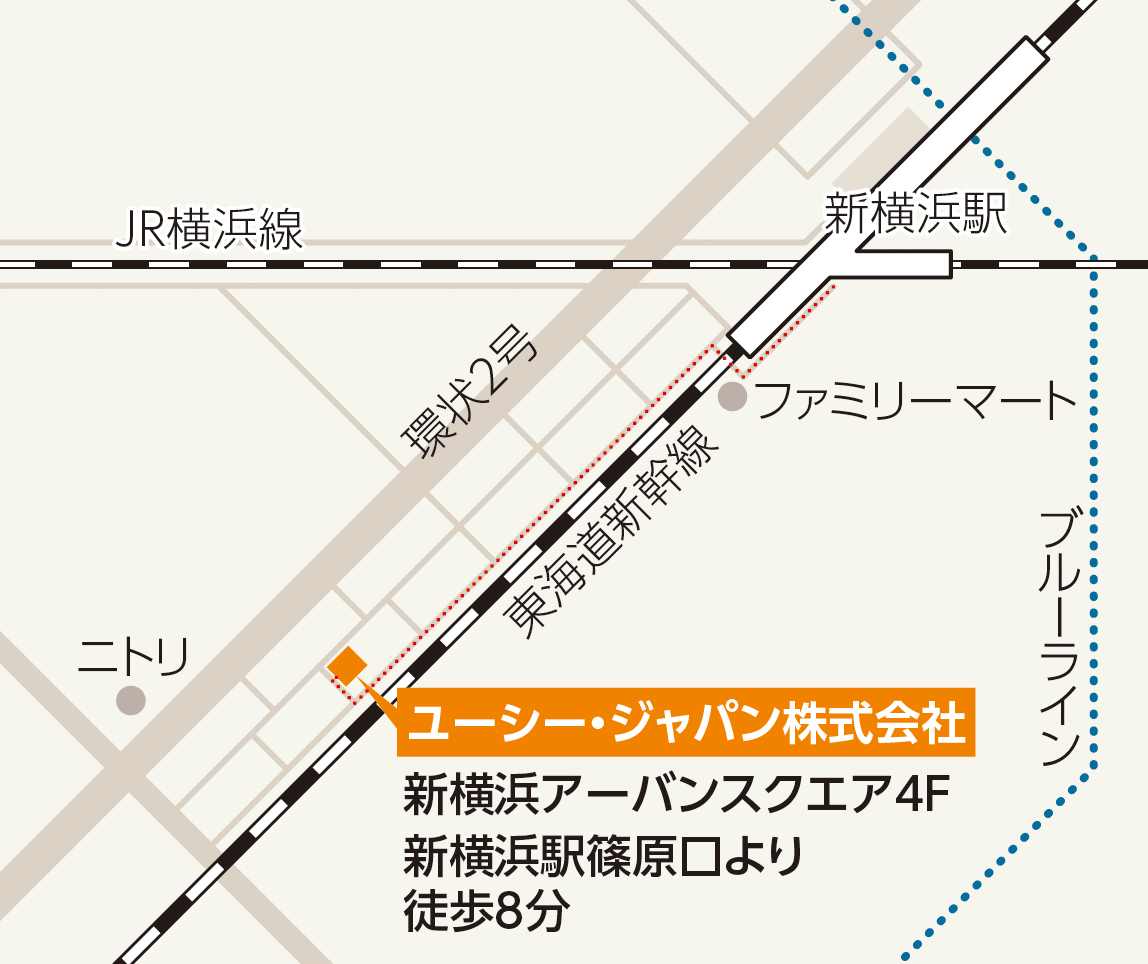 ユーシー・ジャパン地図